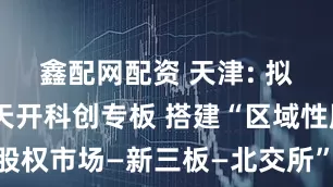 鑫配网配资 天津: 拟做优做强天开科创专板 搭建“区域性股权市场—新三板—北交所”高效上市通道