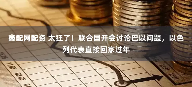鑫配网配资 太狂了！联合国开会讨论巴以问题，以色列代表直接回家过年