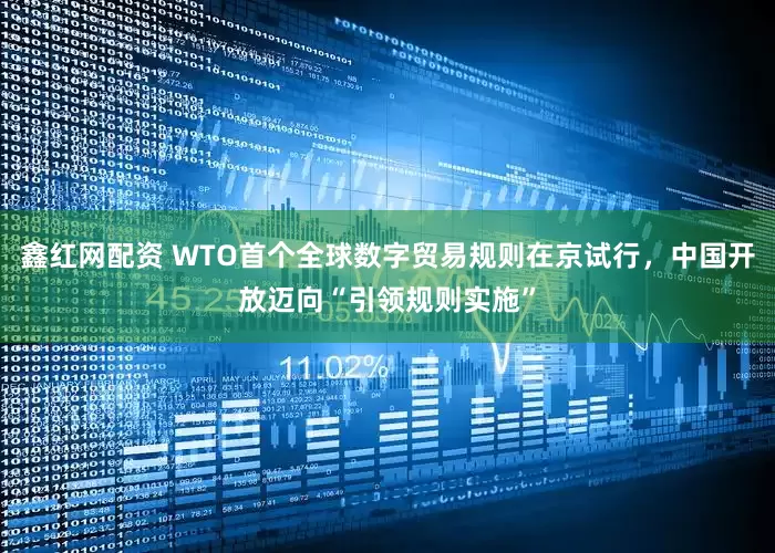 鑫红网配资 WTO首个全球数字贸易规则在京试行，中国开放迈向“引领规则实施”